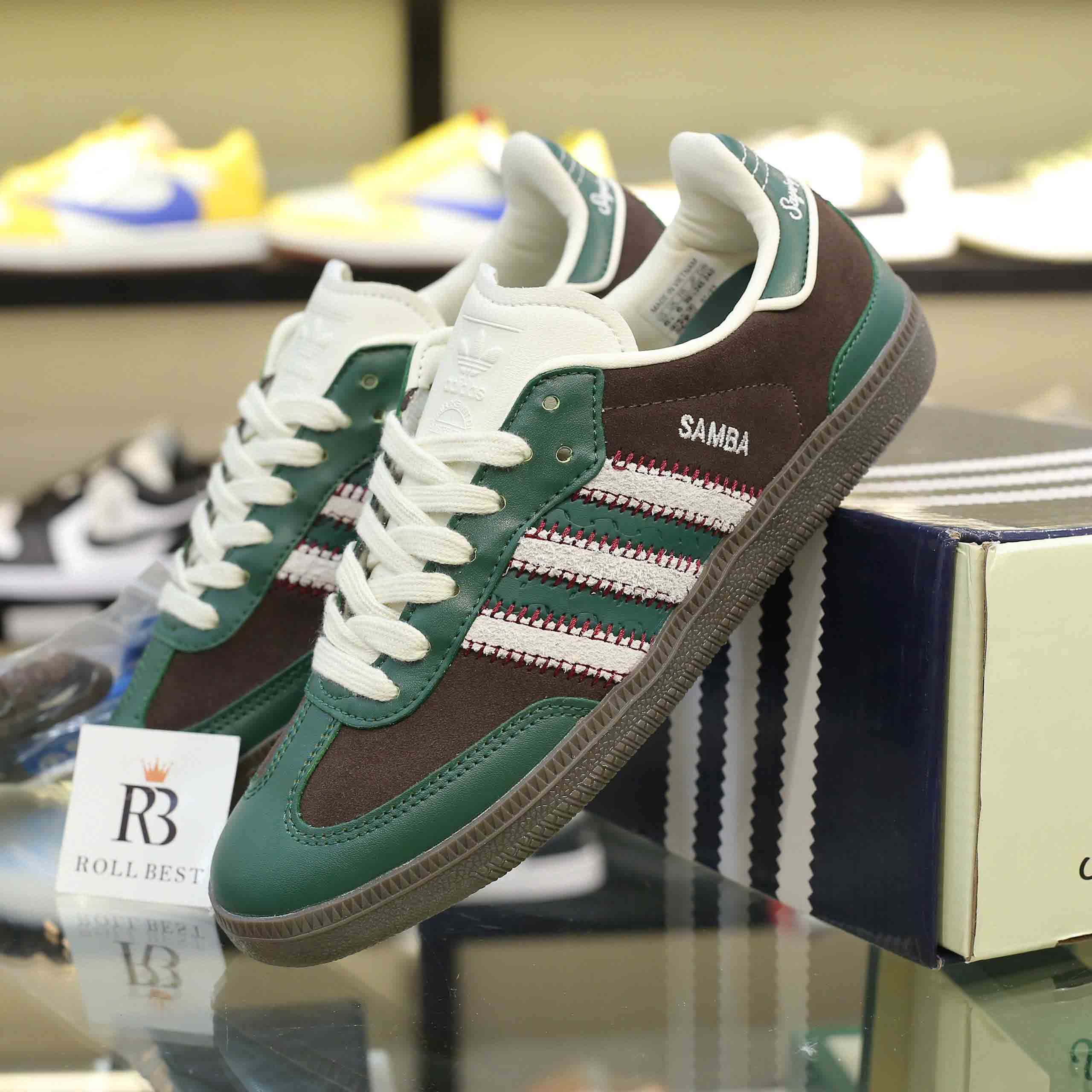 Giày Notitle x Adidas Samba OG Low Green Best Quality