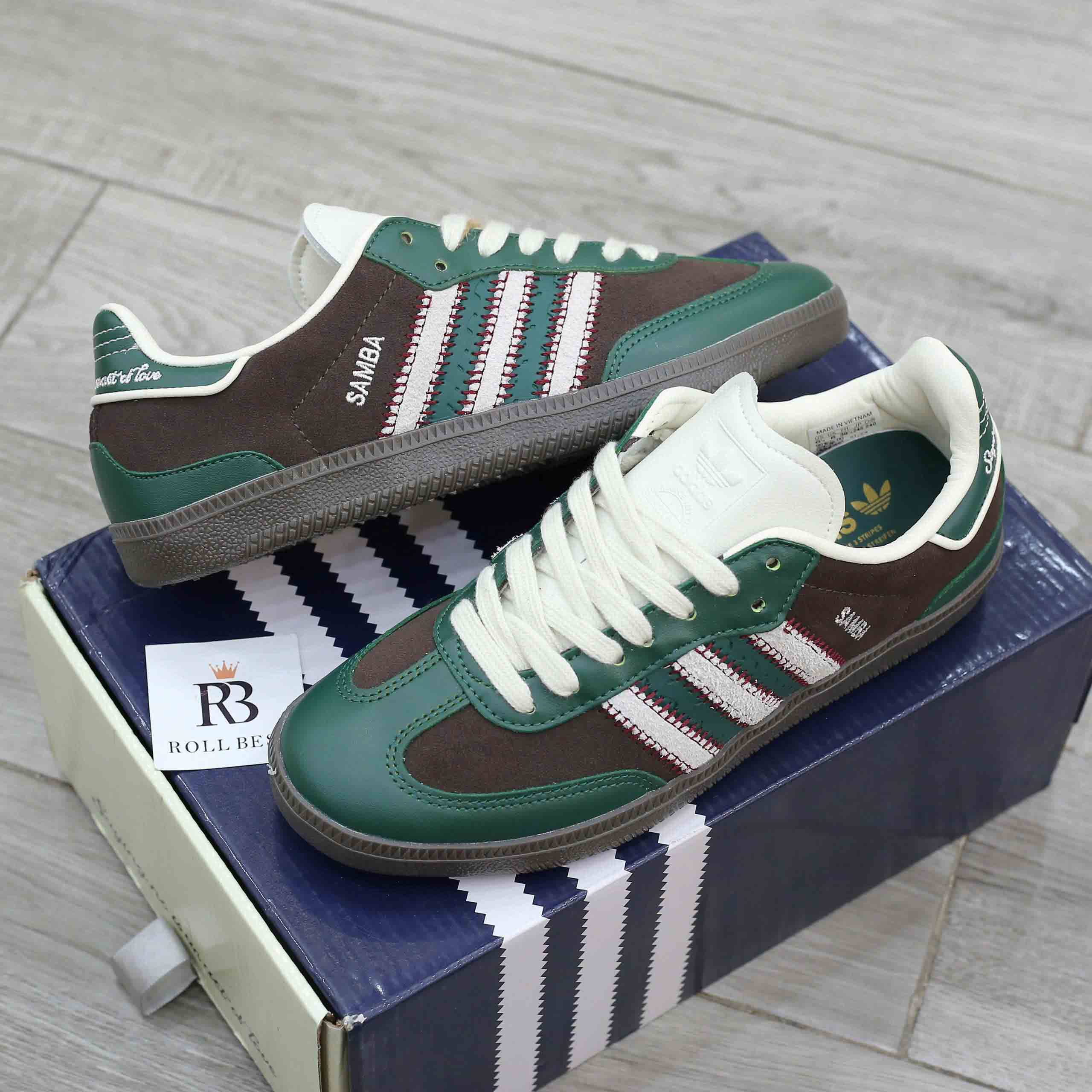 Giày Notitle x Adidas Samba OG Low Green Best Quality