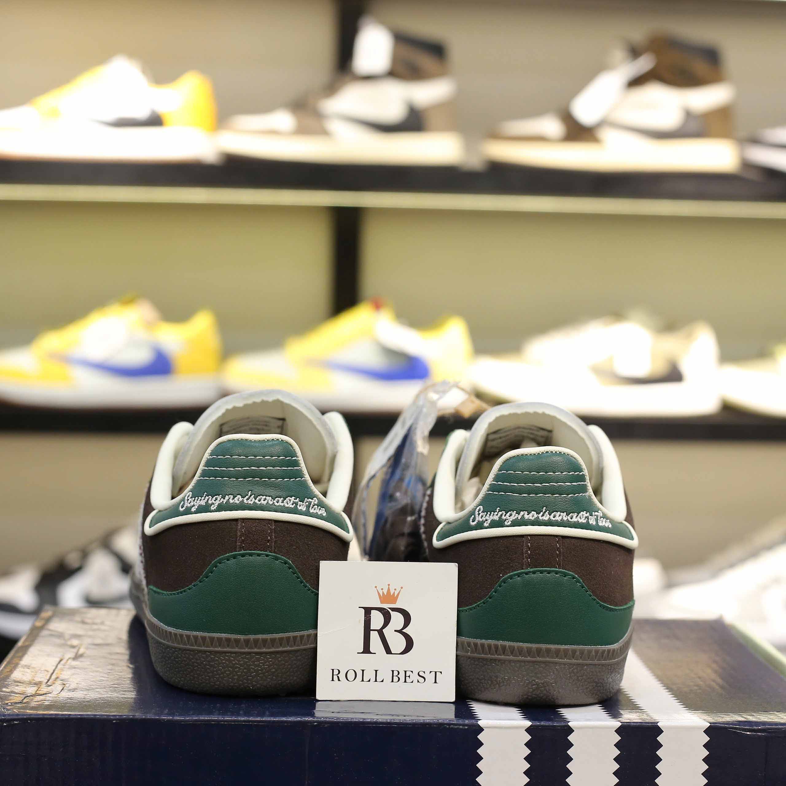 Giày Notitle x Adidas Samba OG Low Green Best Quality