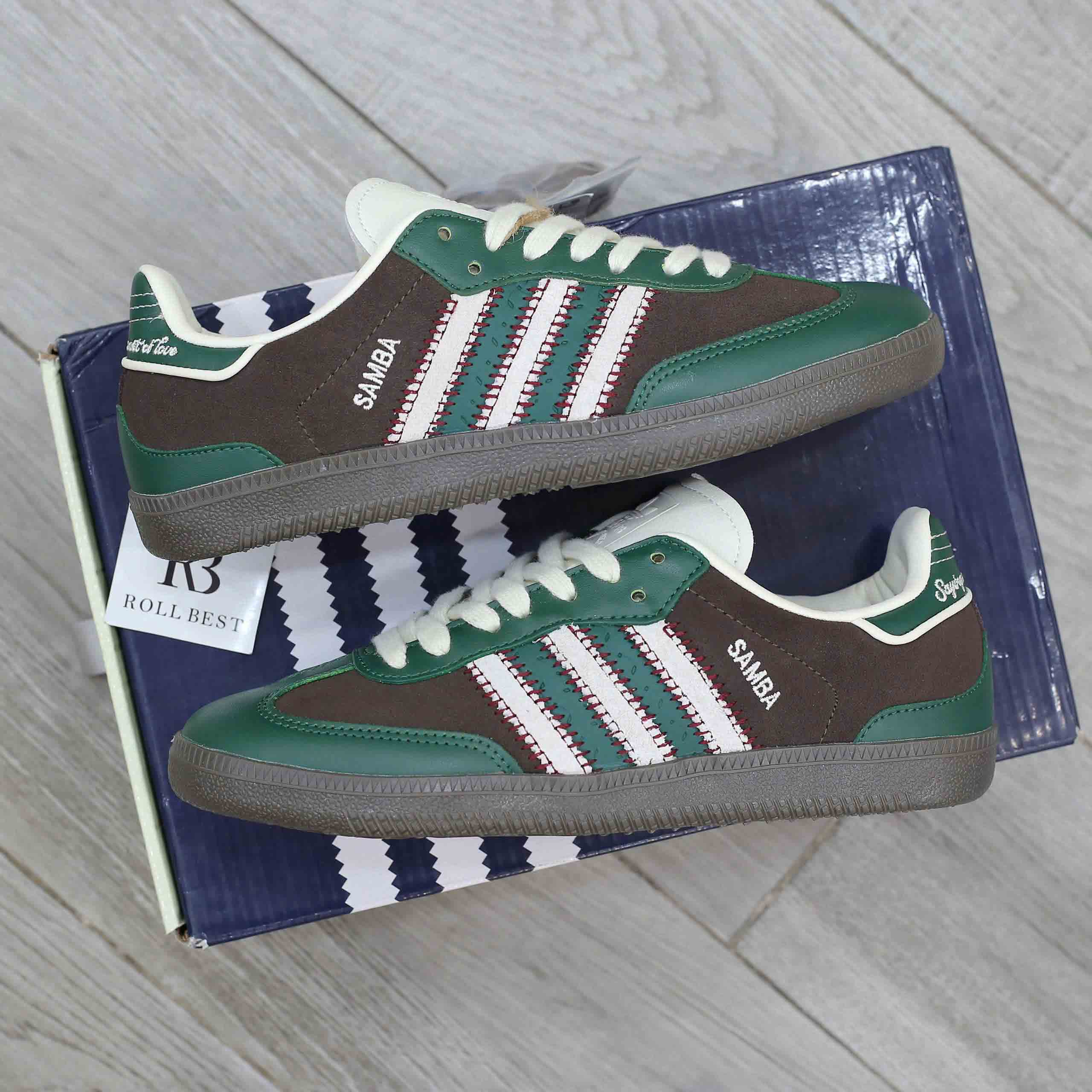 Giày Notitle x Adidas Samba OG Low Green Best Quality