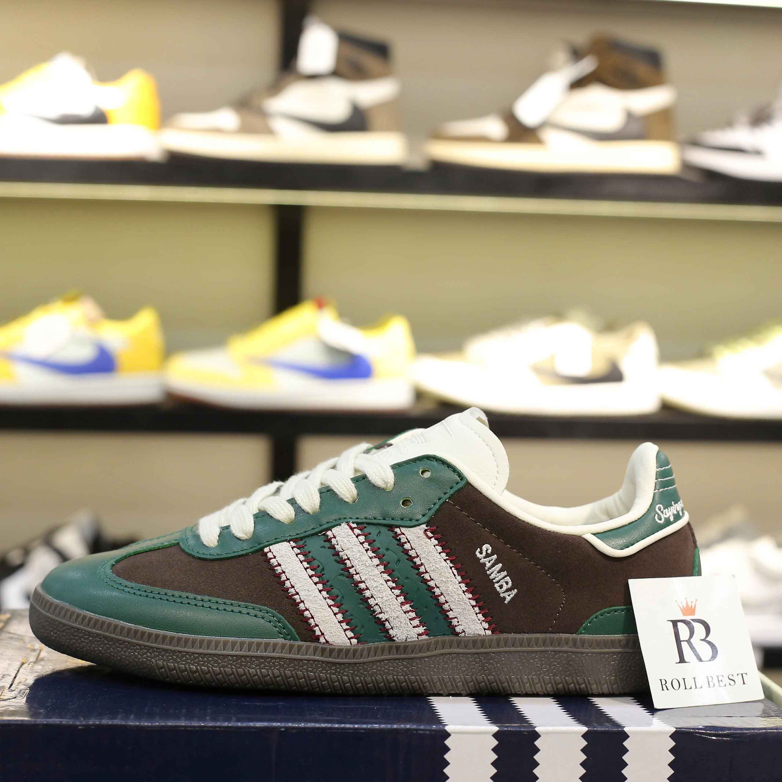Giày Notitle x Adidas Samba OG Low Green Best Quality