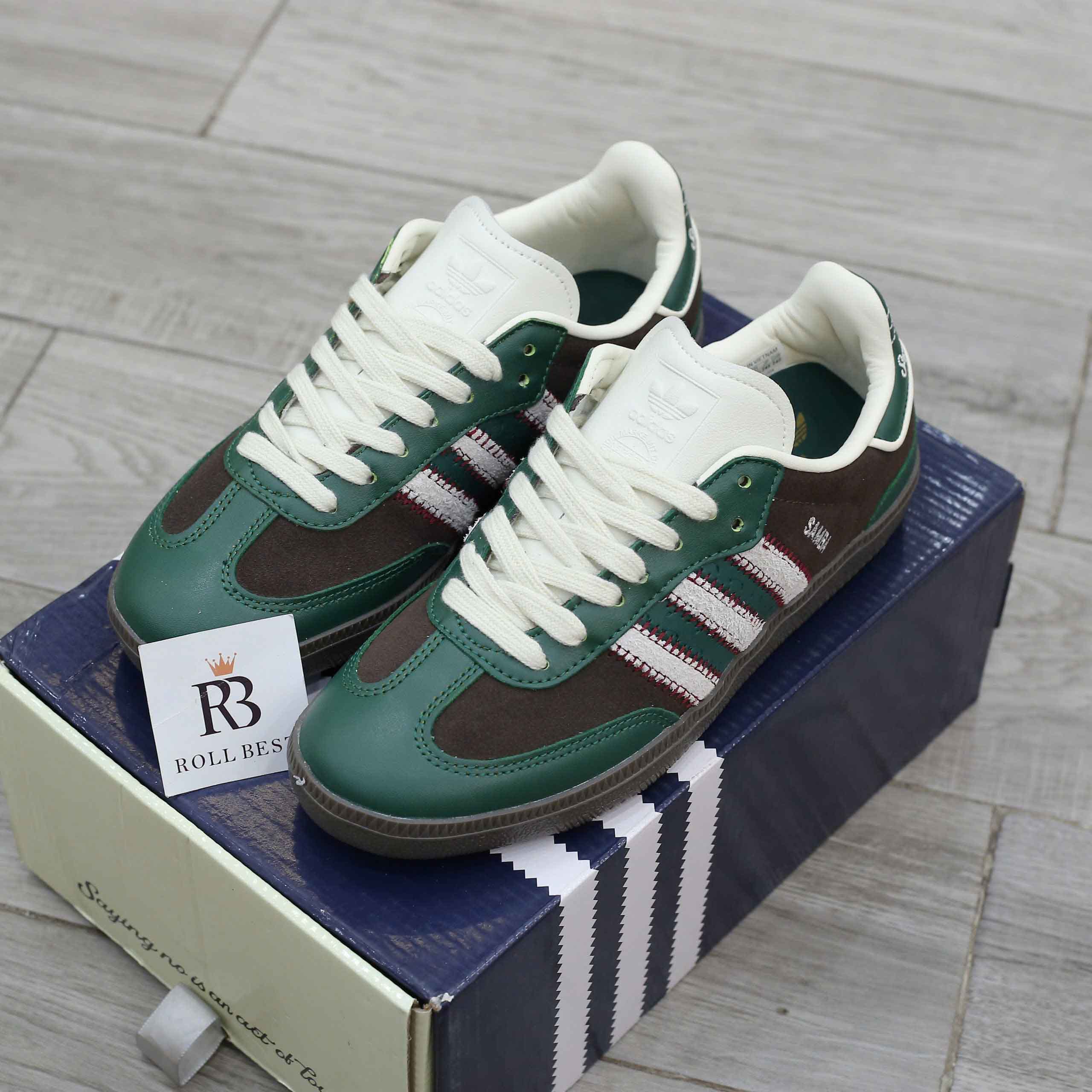 Giày Notitle x Adidas Samba OG Low Green Best Quality
