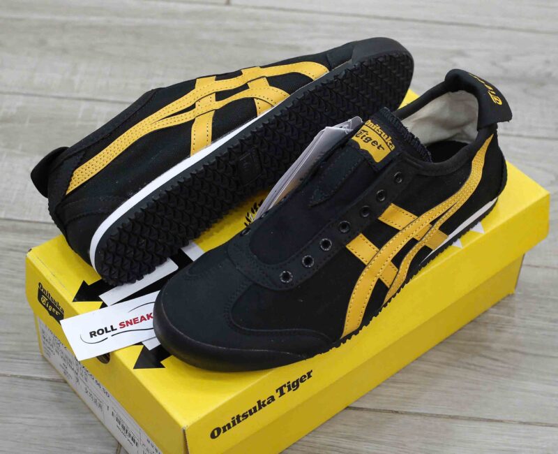 Giày Onitsuka Tiger Mexico 66 Slip-On Black Tiger Yellow Best Quality
