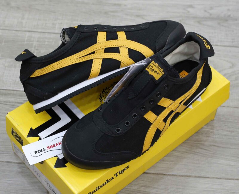 Giày Onitsuka Tiger Mexico 66 Slip-On Black Tiger Yellow Best Quality