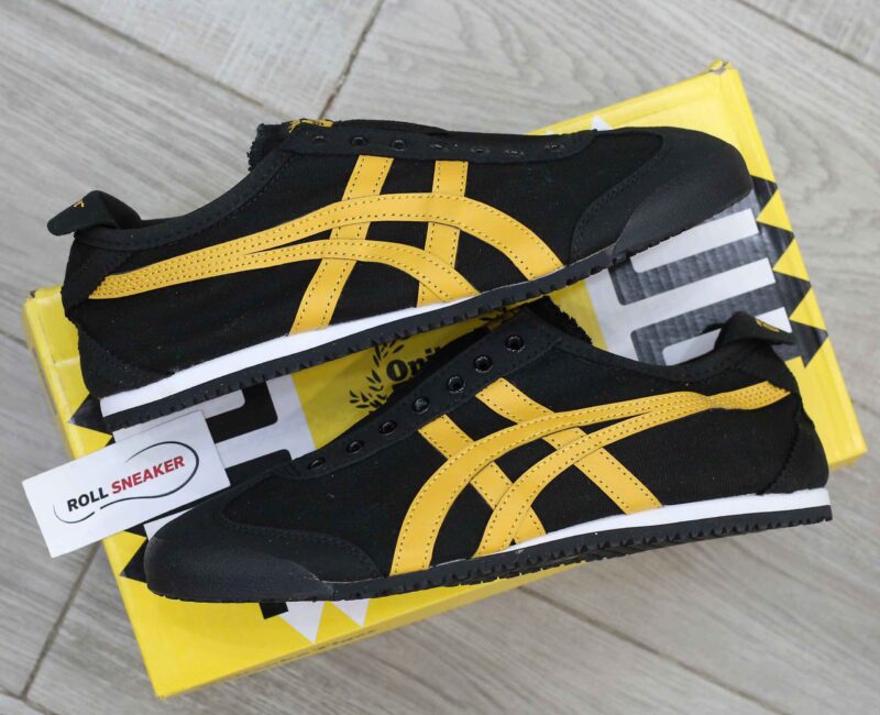 Giày Onitsuka Tiger Mexico 66 Slip-On Black Tiger Yellow Best Quality