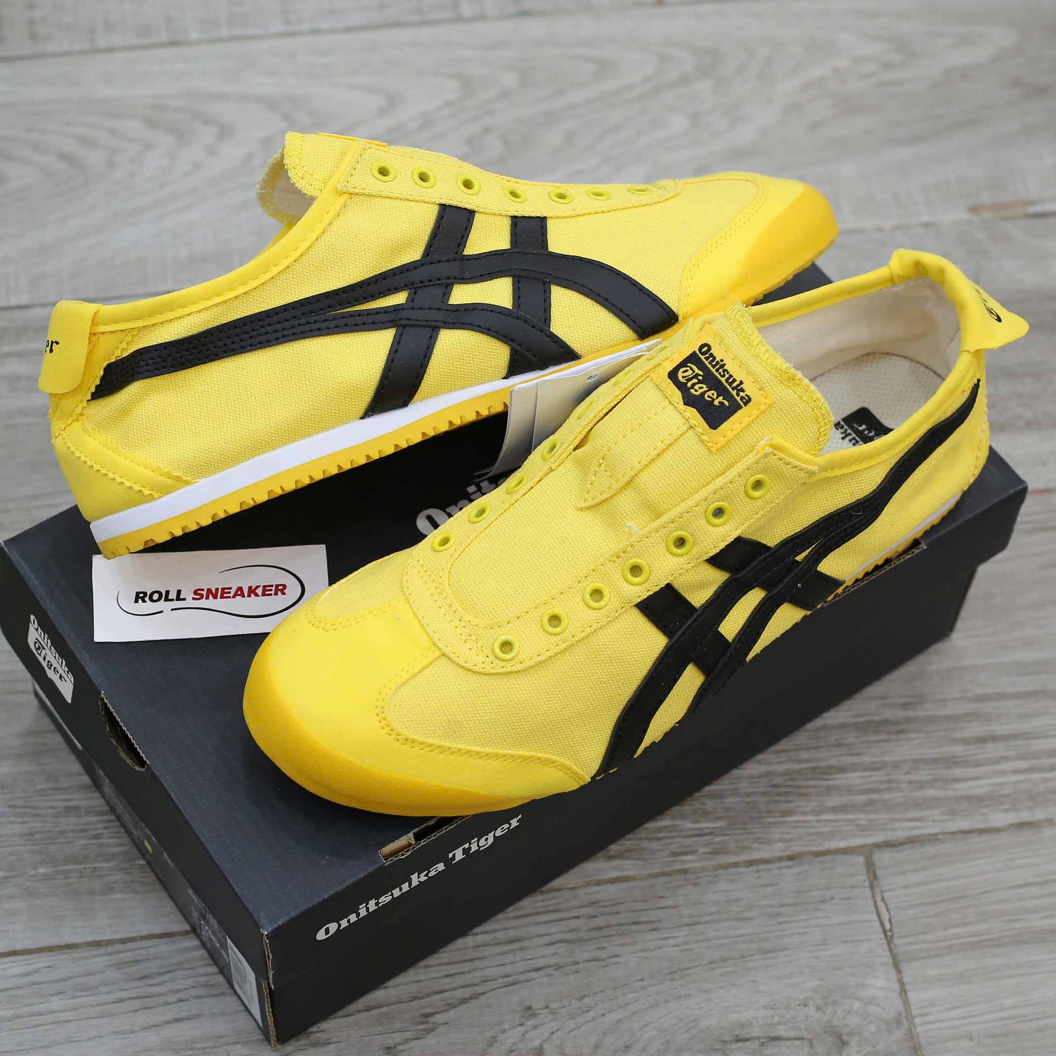 Giày Onitsuka Tiger Mexico 66 Slip-On Tai-Chi Yellow Black Like Auth