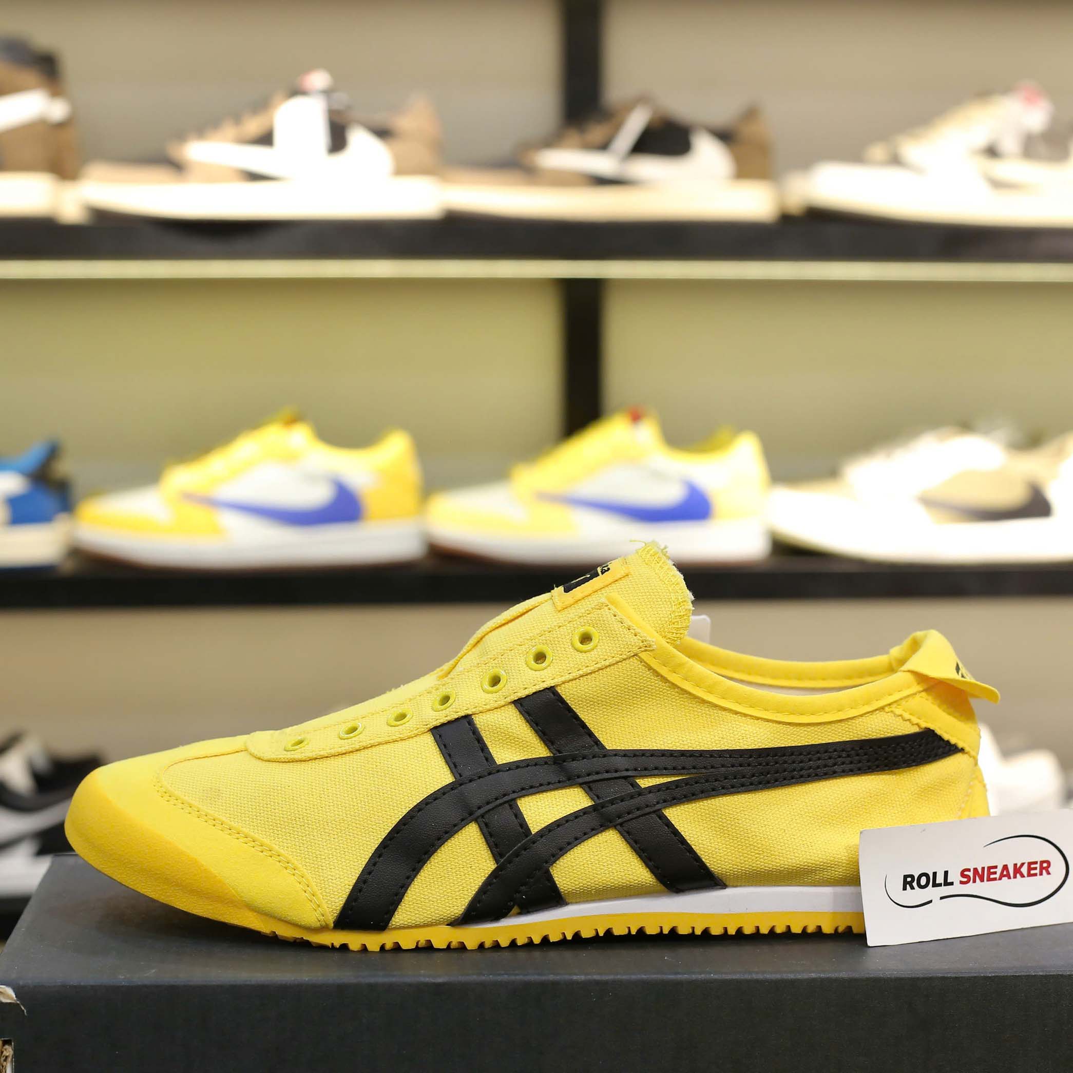 Giày Onitsuka Tiger Mexico 66 Slip-On Tai-Chi Yellow Black Like Auth