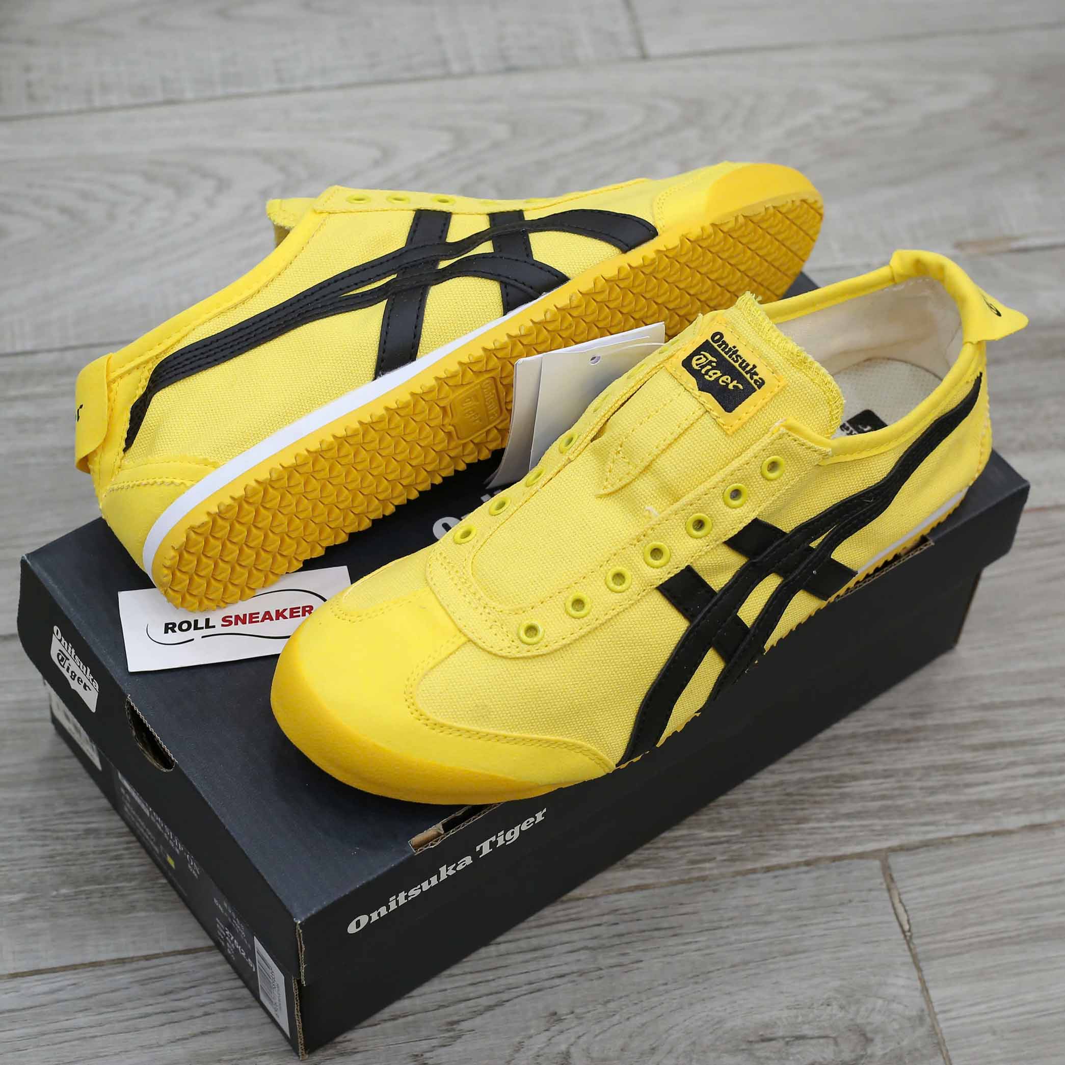 Giày Onitsuka Tiger Mexico 66 Slip-On Tai-Chi Yellow Black Like Auth