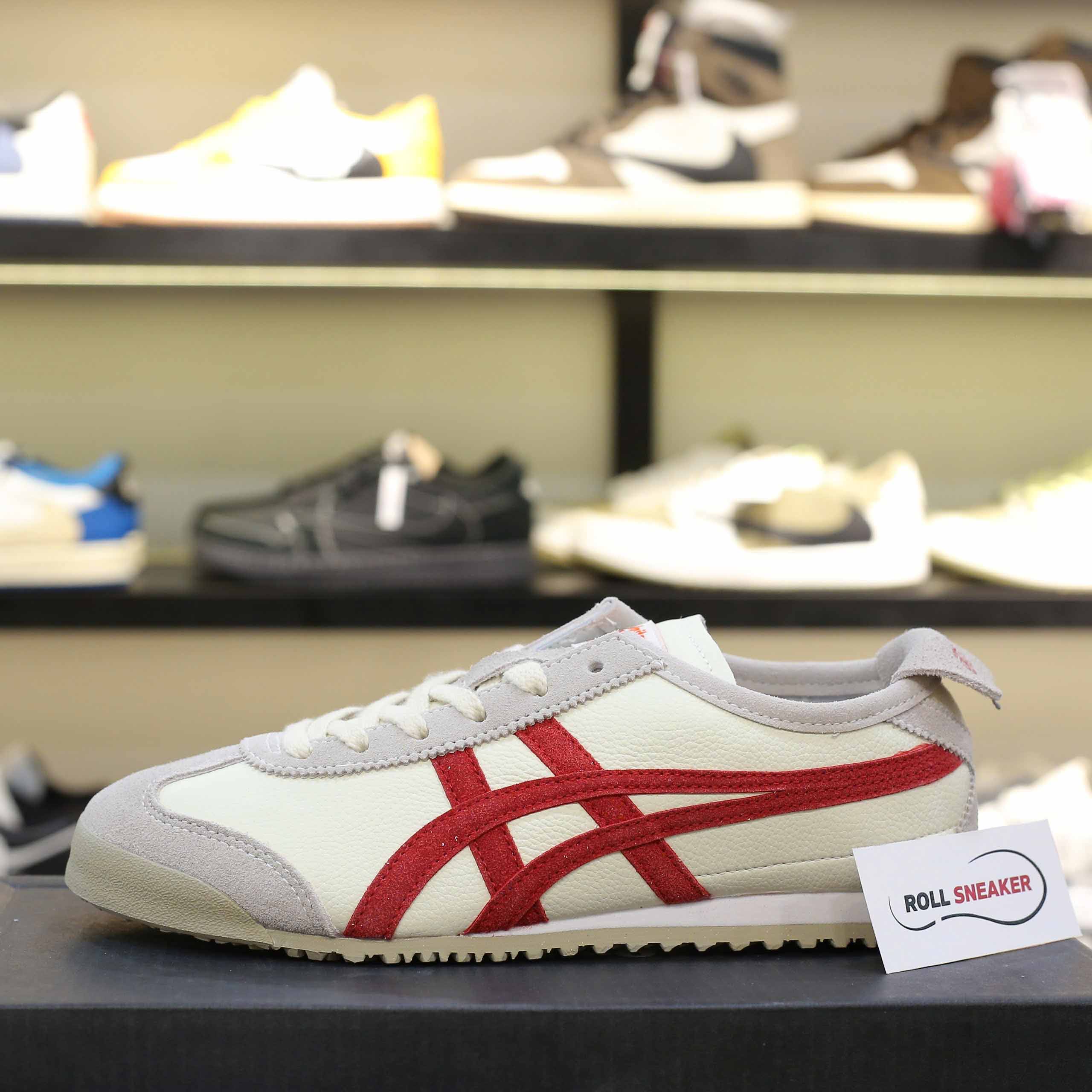 Giày Onitsuka Tiger Mexico 66 Vin Beige Red Like Auth