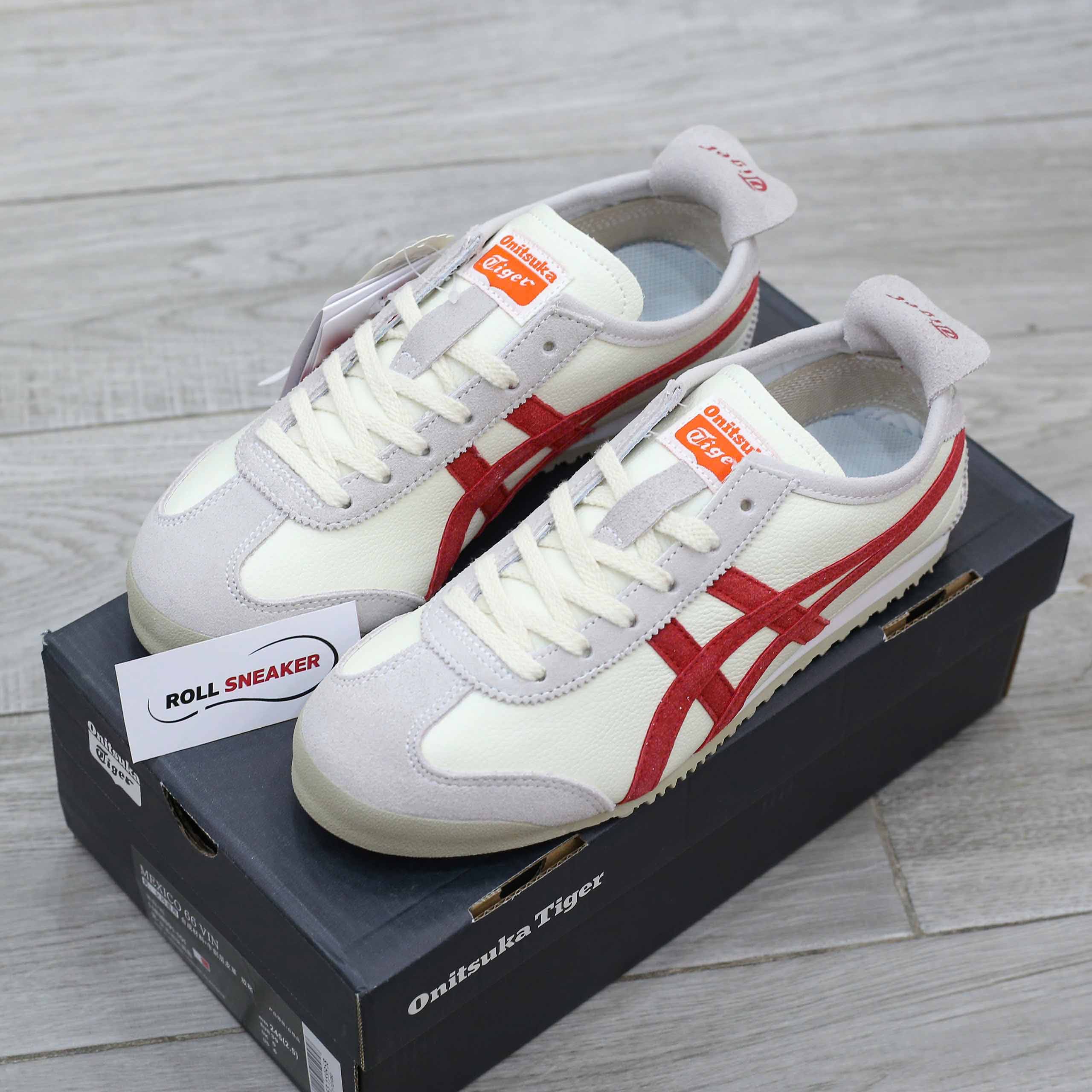 Giày Onitsuka Tiger Mexico 66 Vin Beige Red Like Auth
