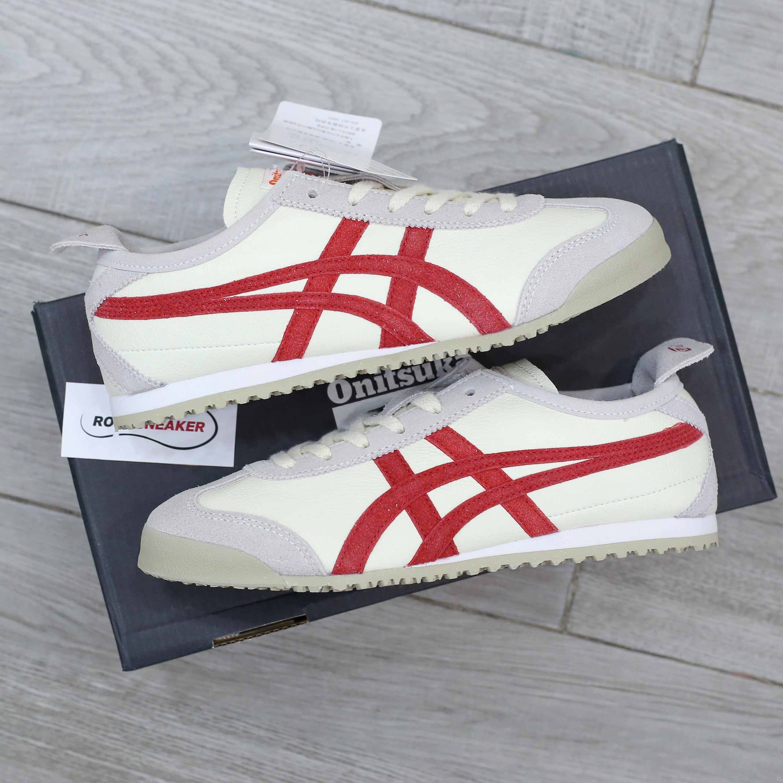 Giày Onitsuka Tiger Mexico 66 Vin Beige Red Like Auth