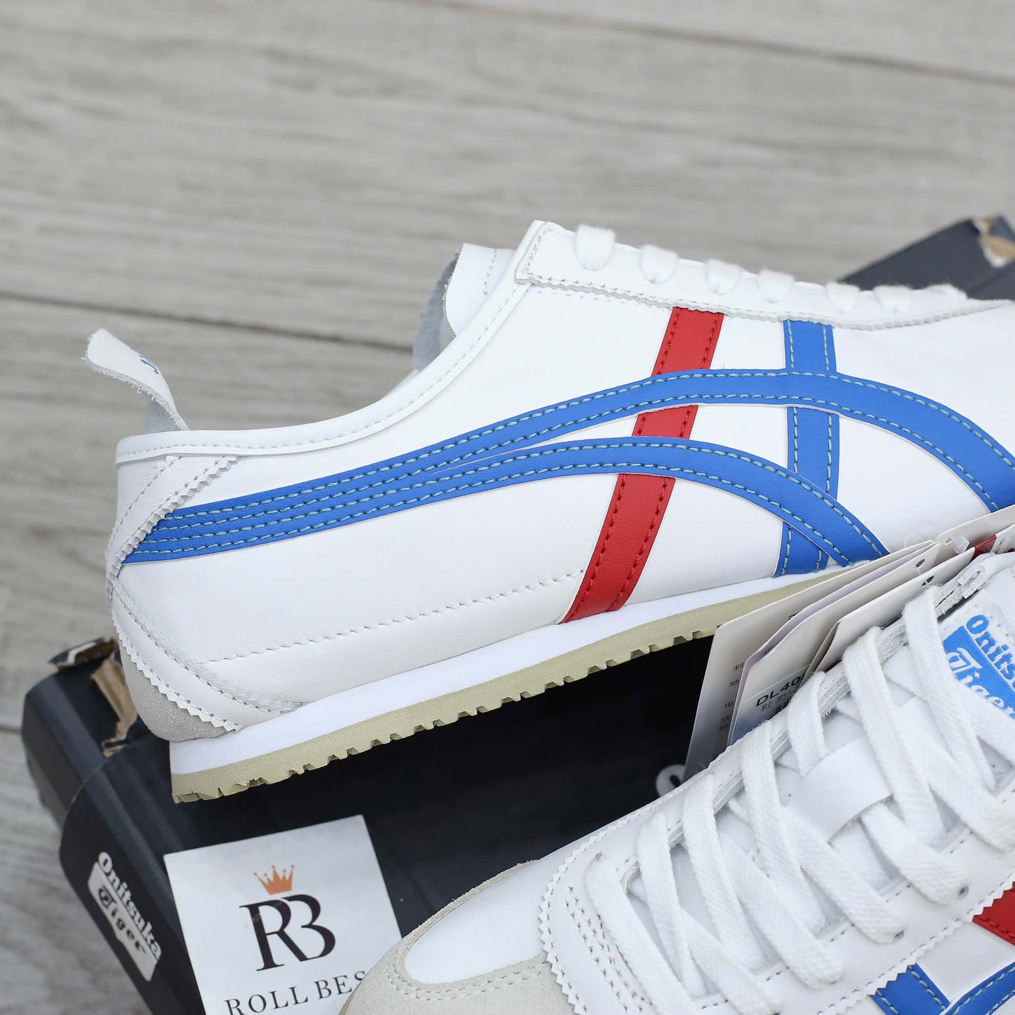 Giày Onitsuka Tiger Mexico 66 Vin Cream Blue Red Best Quality