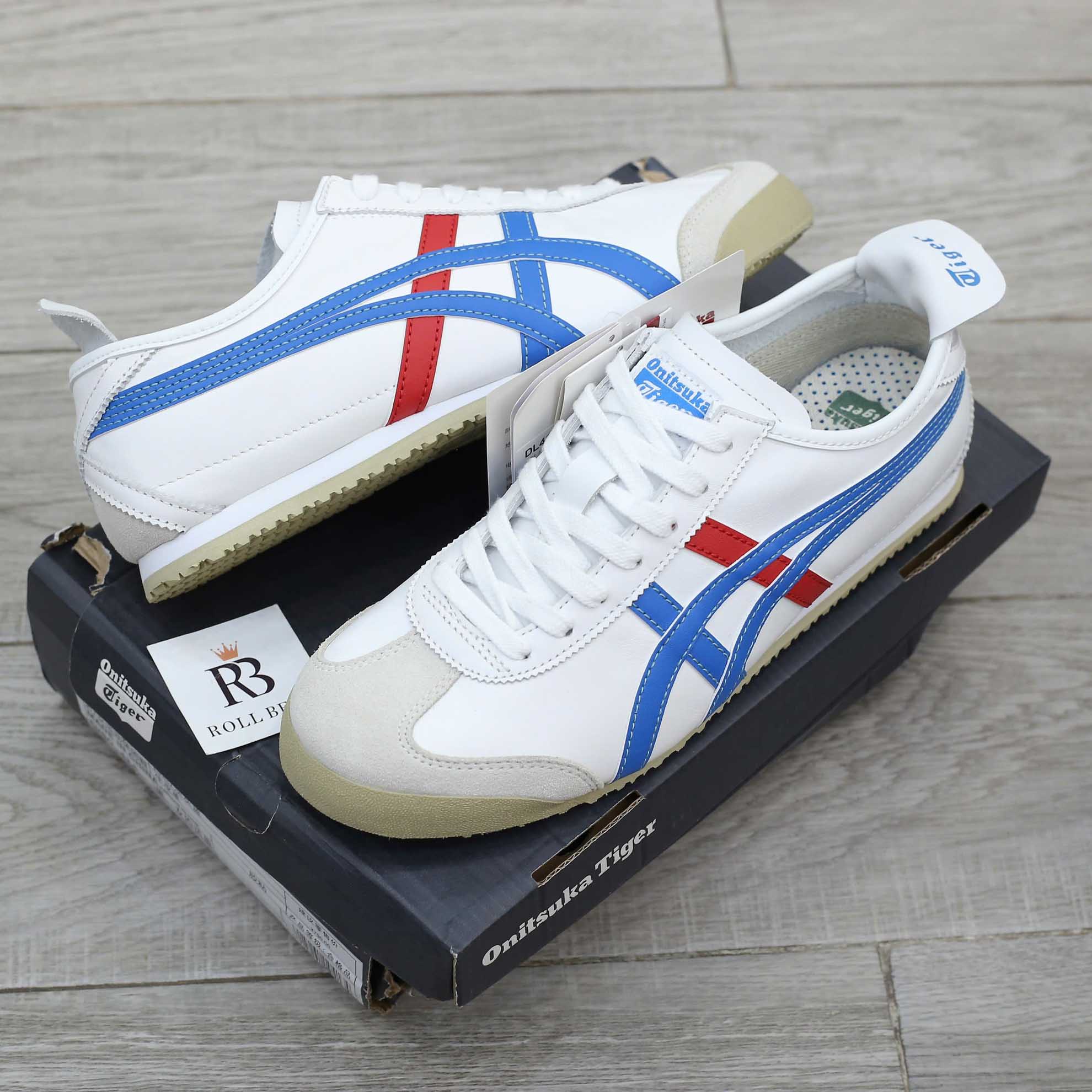 Giày Onitsuka Tiger Mexico 66 Vin Cream Blue Red Best Quality