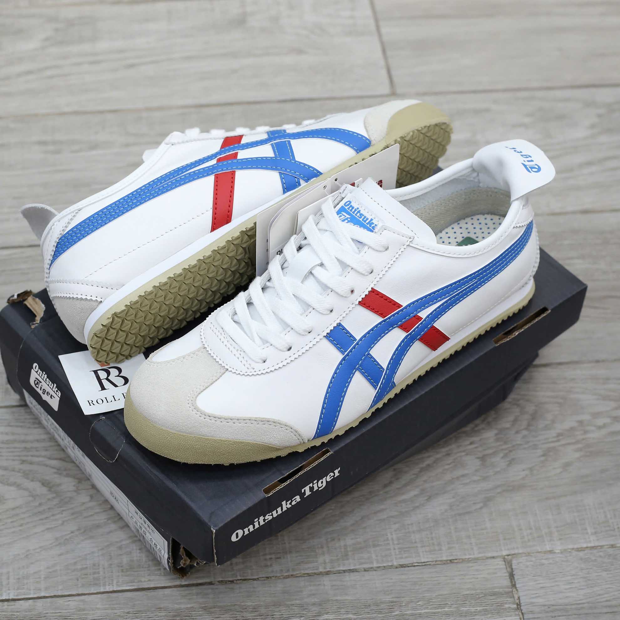 Giày Onitsuka Tiger Mexico 66 Vin Cream Blue Red Best Quality