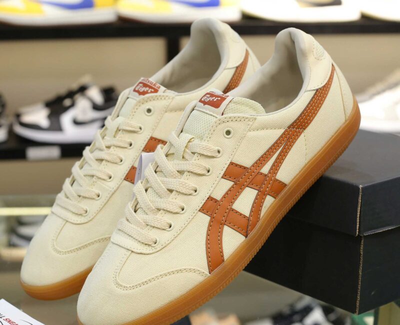Giày Onitsuka Tiger Tokuten Cream Brown Màu Kem Nâu Like Auth