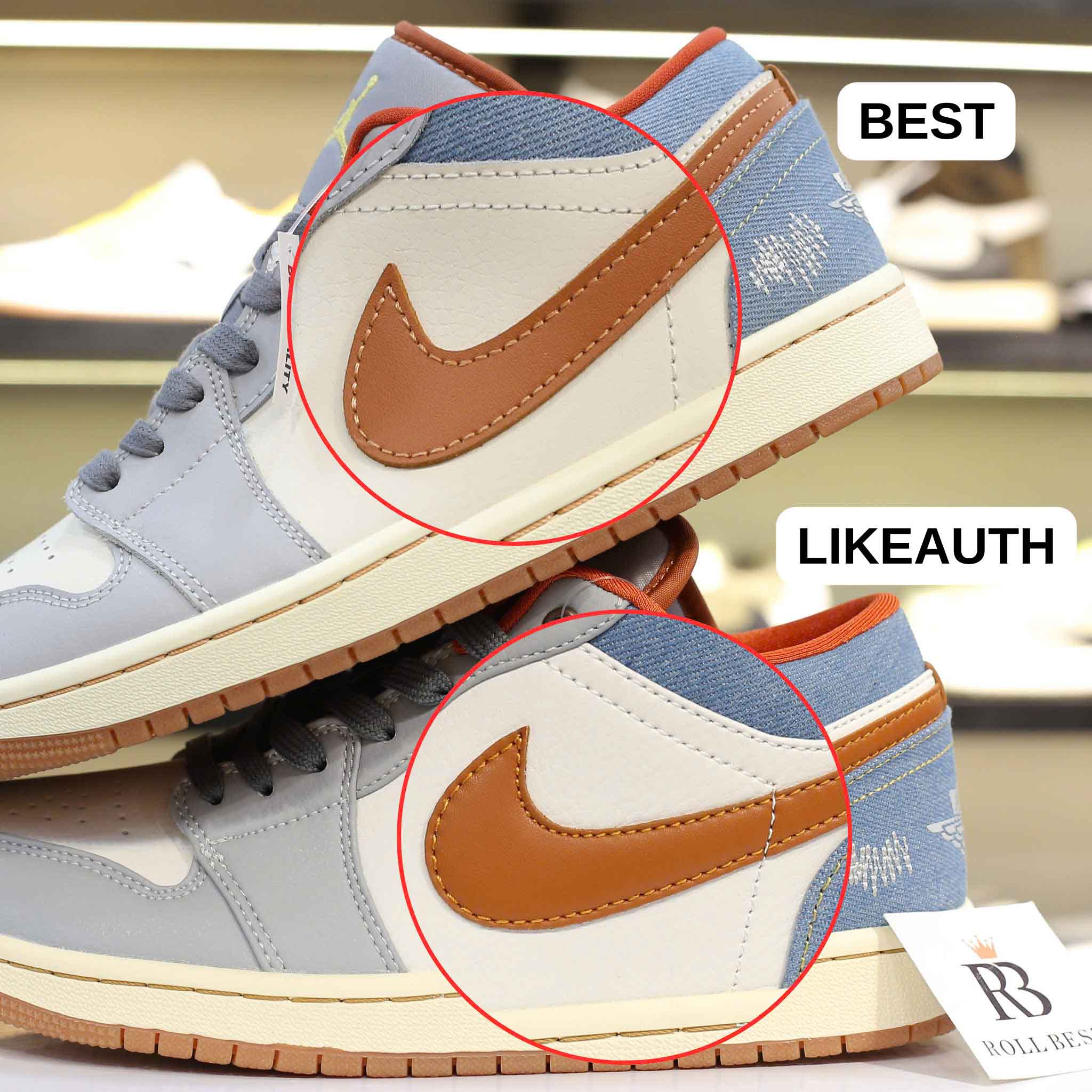 Nike Air Jordan 1 Low Phantom Denim Best Quality