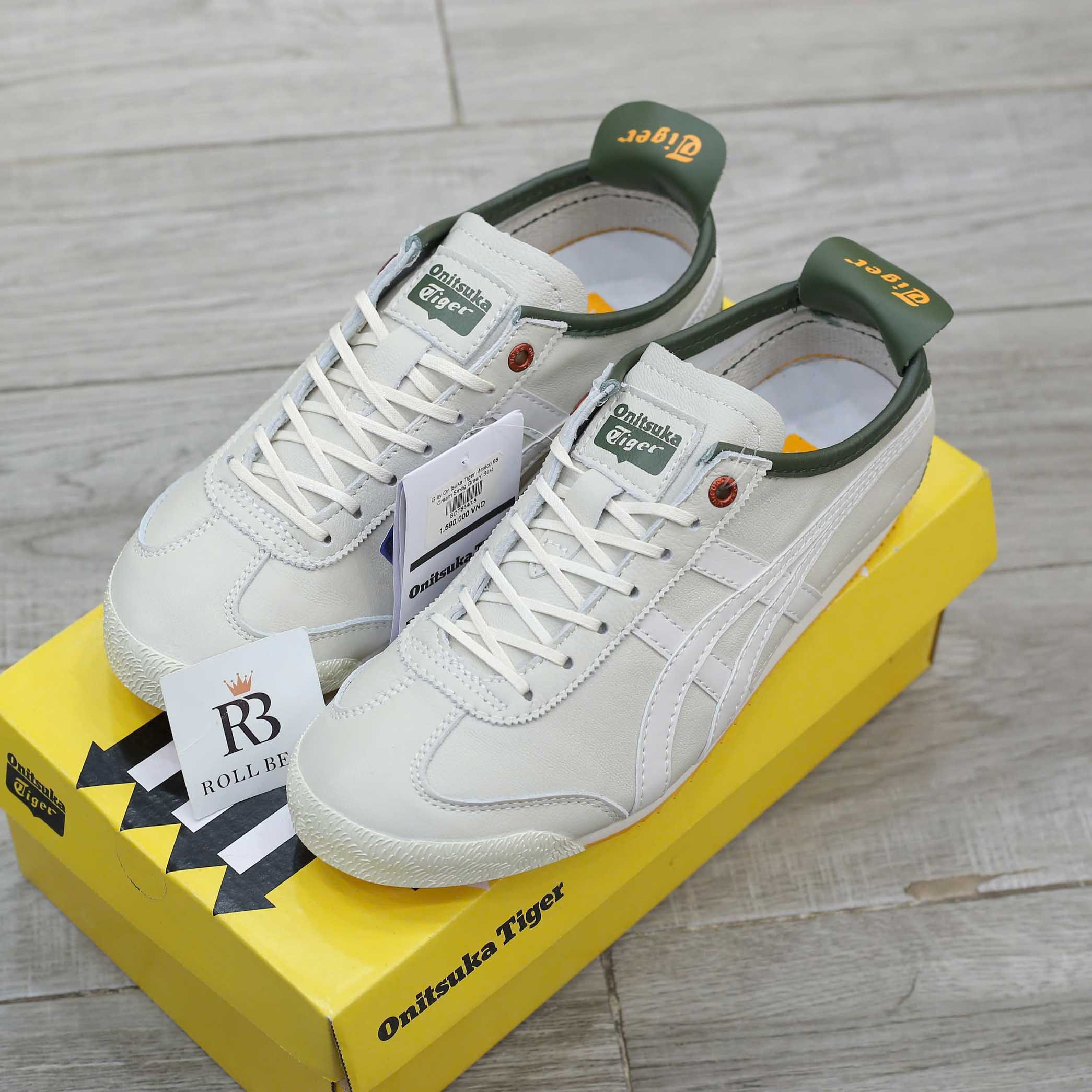 Onitsuka Tiger Mexico 66 SD Cream White Green Best Quality