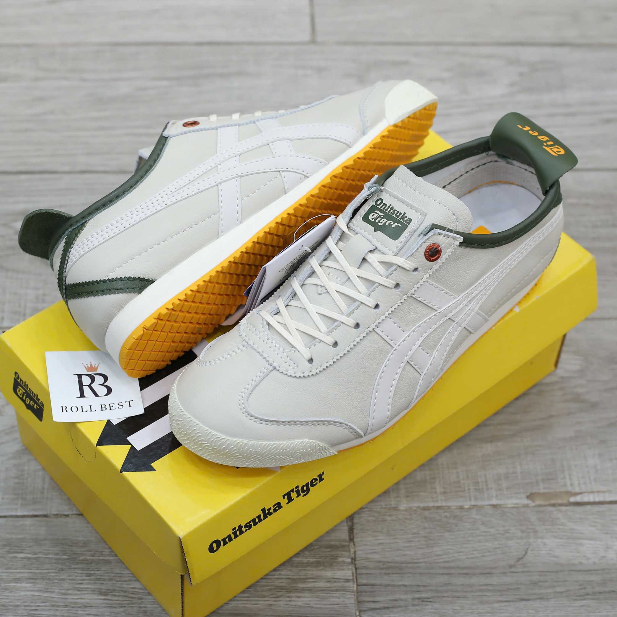 Onitsuka Tiger Mexico 66 SD Cream White Green Best Quality