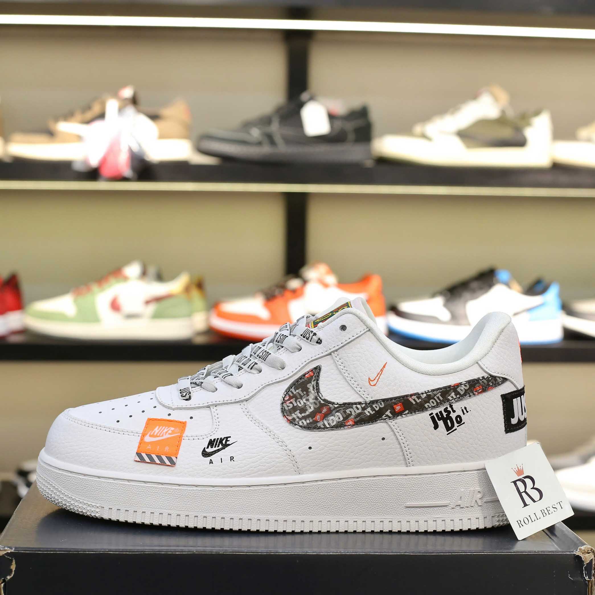 Giày Nike Air Force 1 Just do It Trắng Best Quality