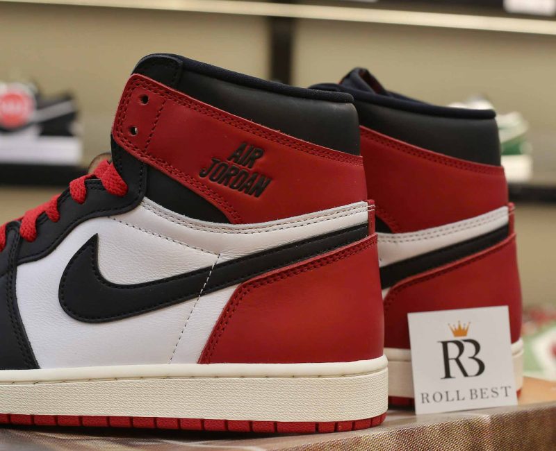 Giày Nike Air Jordan 1 Retro High OG Black Toe Reimagined Best Quality