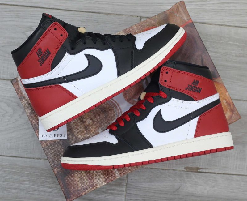 Giày Nike Air Jordan 1 Retro High OG Black Toe Reimagined Best Quality