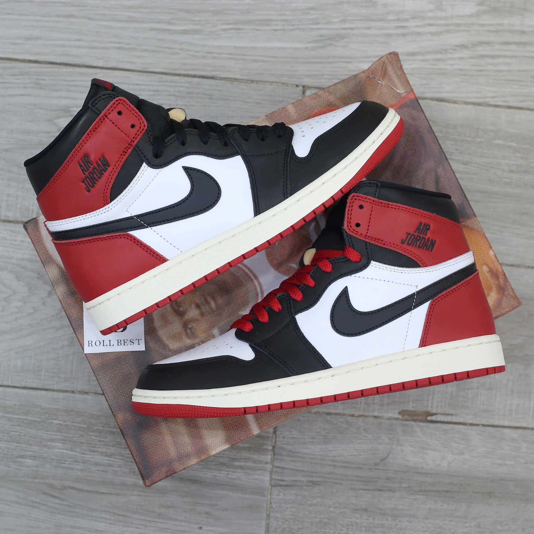 Giày Nike Air Jordan 1 Retro High OG Black Toe Reimagined Best Quality