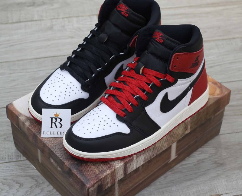 Giày Nike Air Jordan 1 Retro High OG Black Toe Reimagined Best Quality
