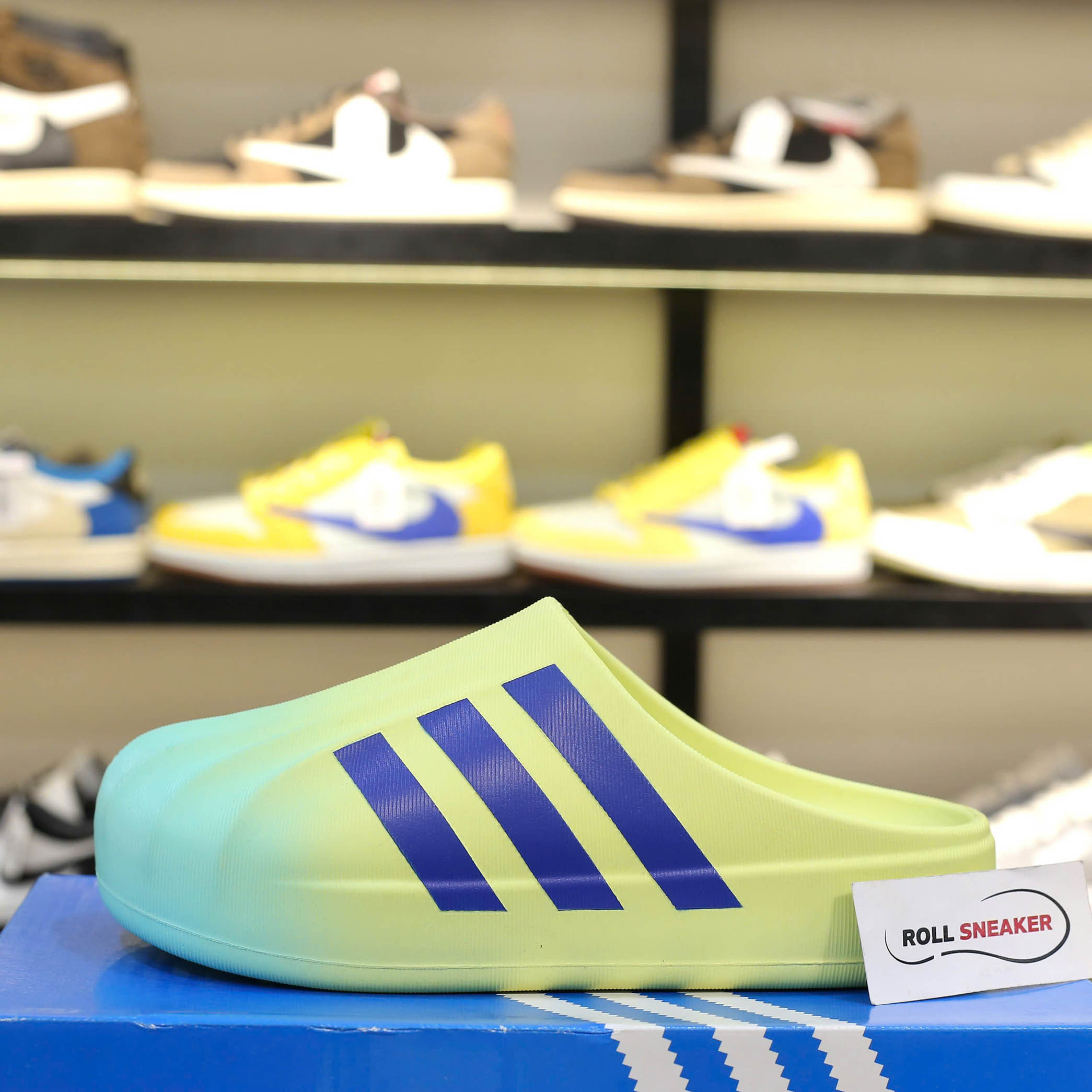 Dép Adidas Originals AdiFOM White Blue Like Auth