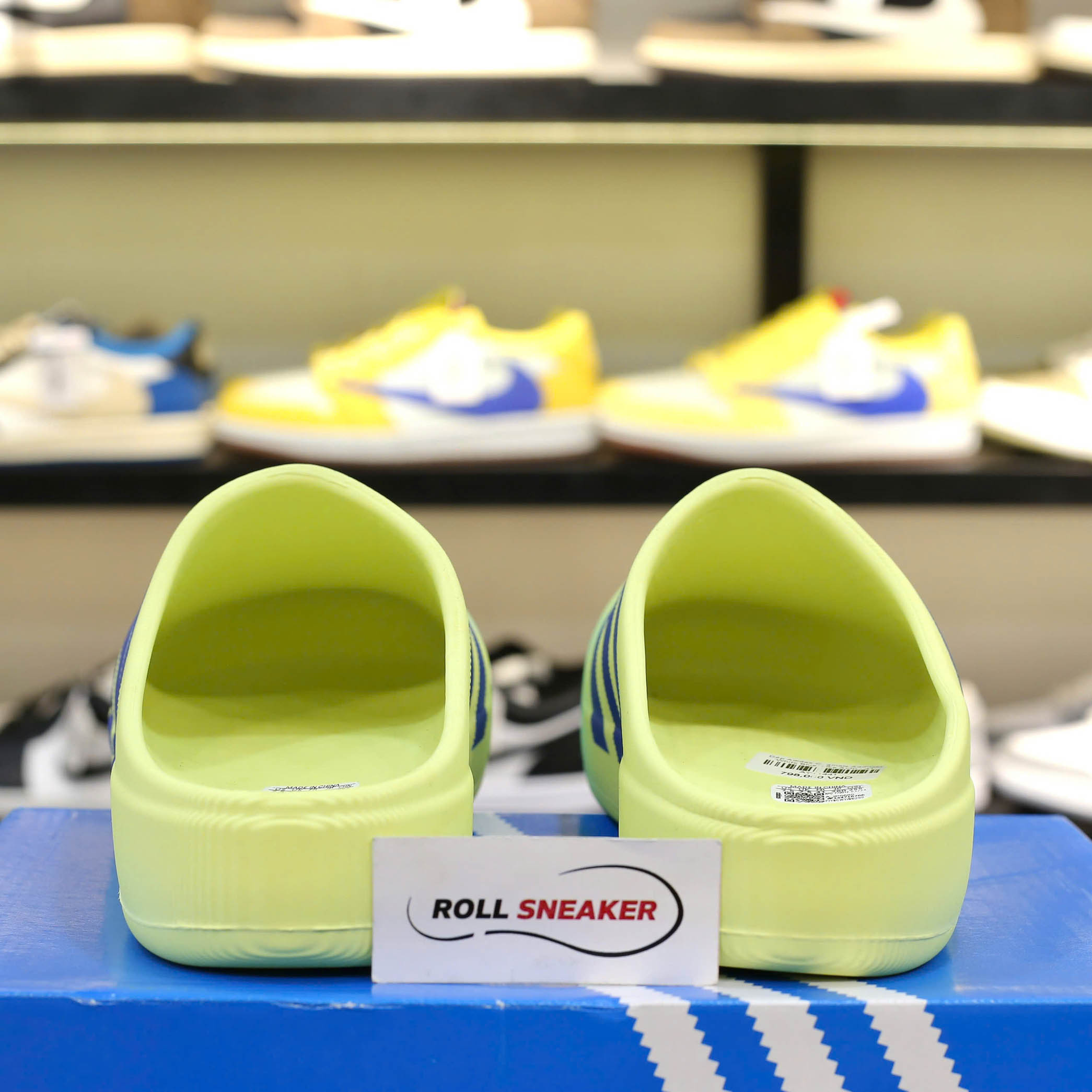 Dép Adidas Originals AdiFOM White Blue Like Auth