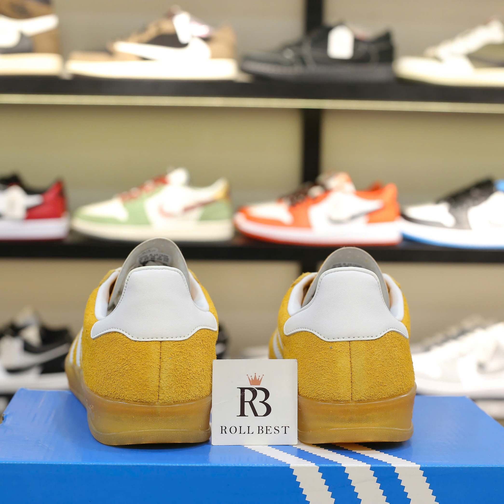 Giày Adidas Gazelle Indoor Orange Peel White Best Quality