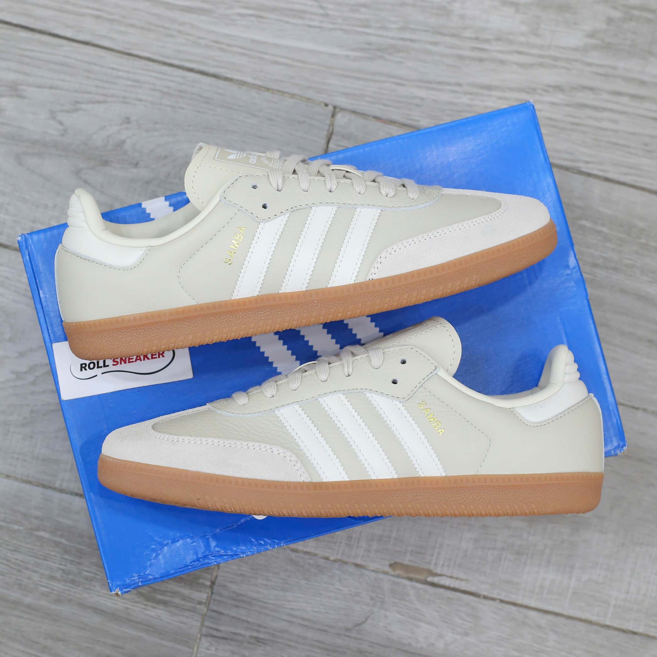 Giày Adidas Samba OG Beige White Like Auth