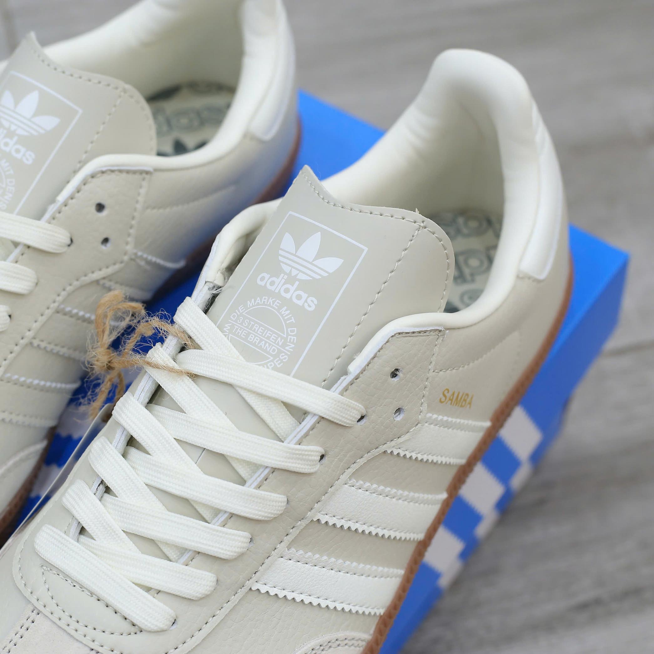 Giày Adidas Samba OG Beige White Like Auth