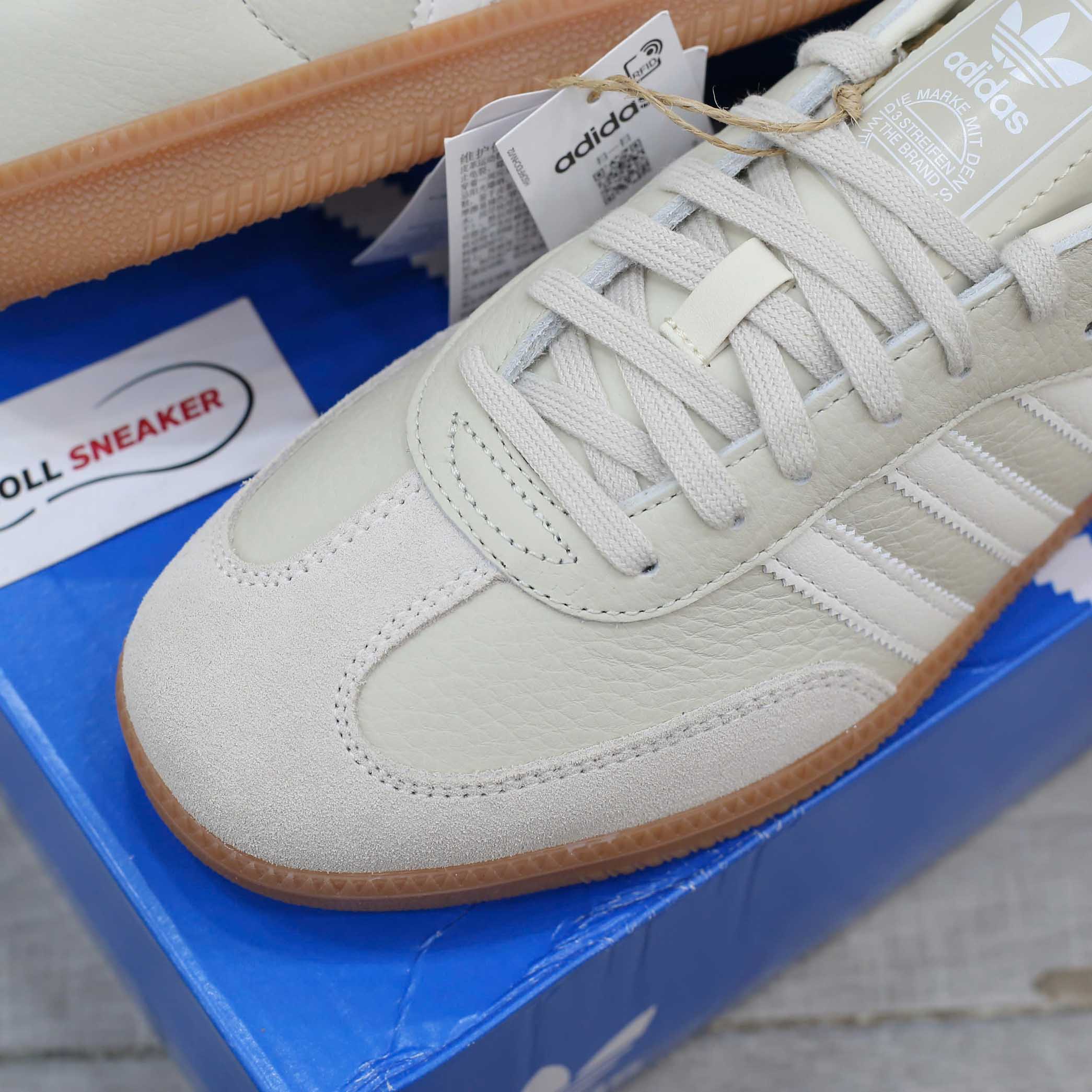 Giày Adidas Samba OG Beige White Like Auth