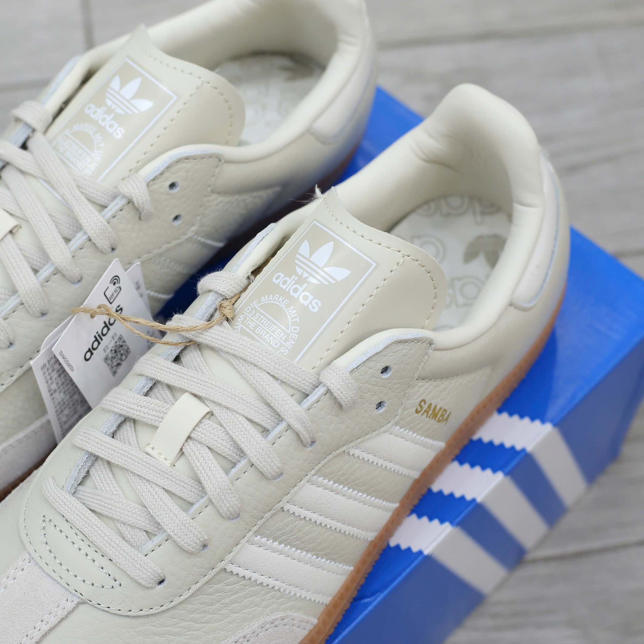 Giày Adidas Samba OG Beige White Like Auth