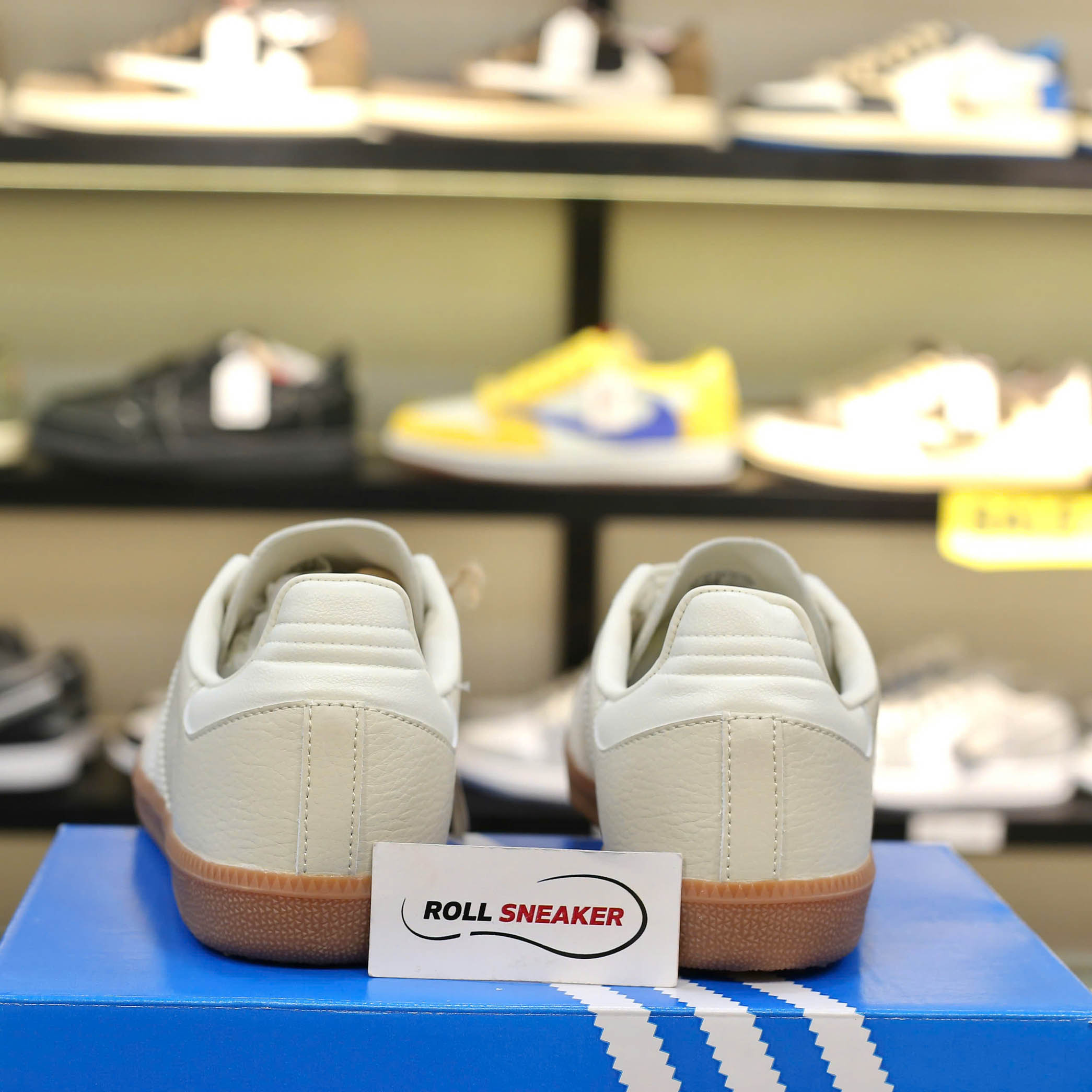 Giày Adidas Samba OG Beige White Like Auth
