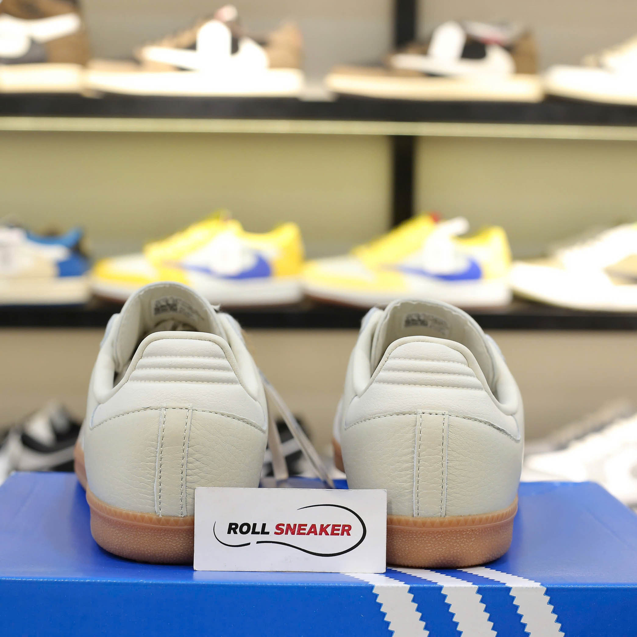 Giày Adidas Samba OG Beige White Like Auth