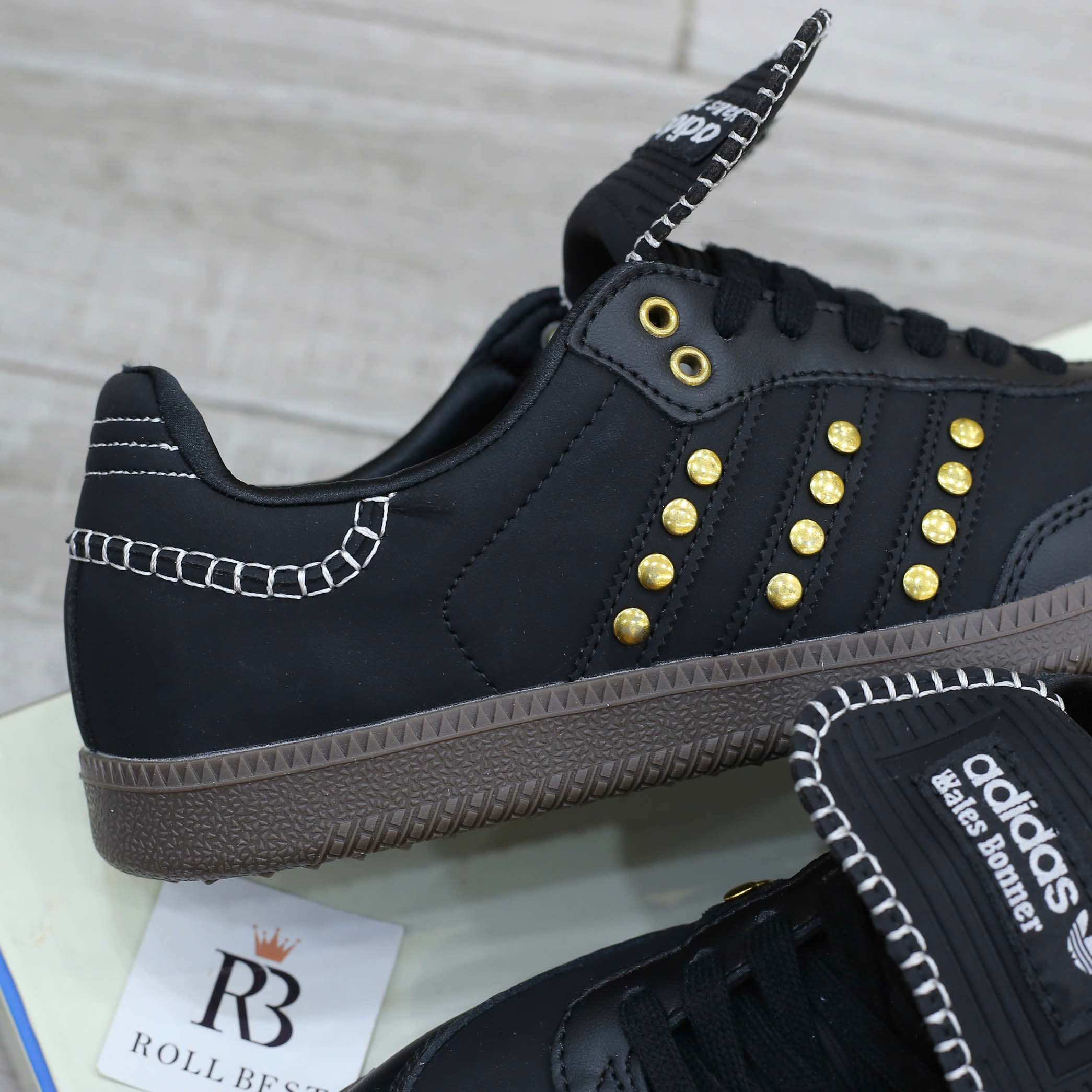 Giày Adidas Samba x Wales Bonner Studded Pack Black Best Quality