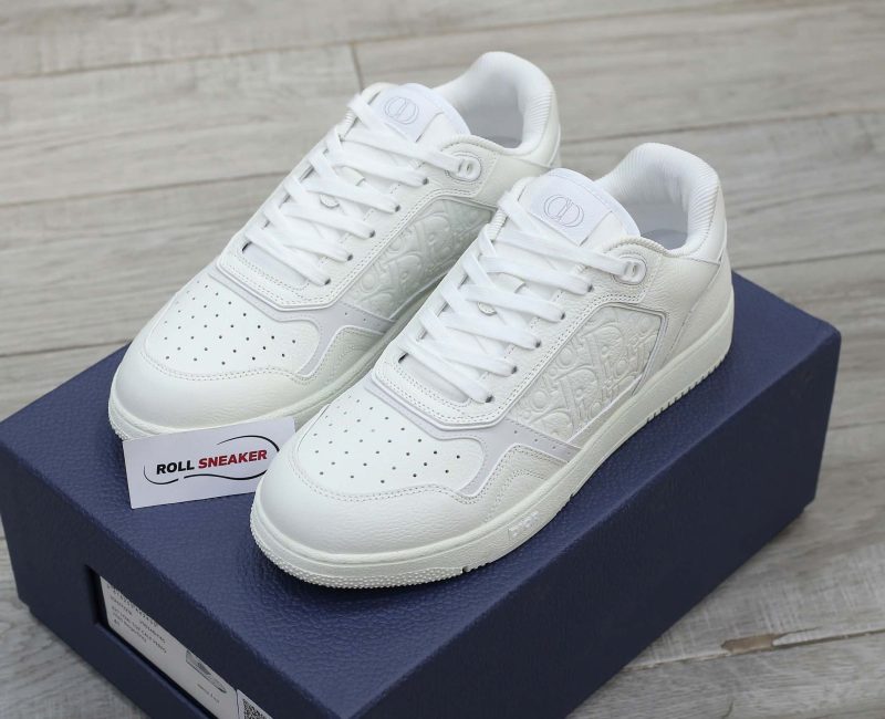 Giày Dior B27 Low White Grained Calfskin White Dior Gravity Best Qualiy