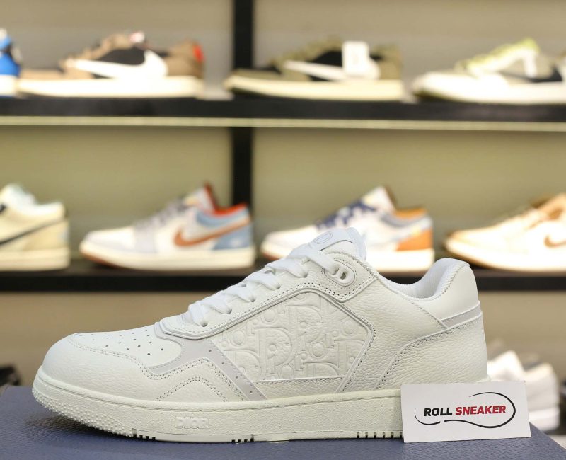 Giày Dior B27 Low White Grained Calfskin White Dior Gravity Best Qualiy