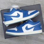Giày Jordan 1 Low Industrial Blue Best Quality