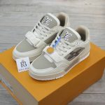 Giày Louis Vuitton LV Trainer Beige Hoa Monogram Best Quality