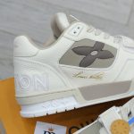 Giày Louis Vuitton LV Trainer Beige Hoa Monogram Best Quality