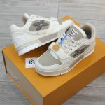 Giày Louis Vuitton LV Trainer Beige Hoa Monogram Best Quality