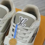 Giày Louis Vuitton LV Trainer Beige Hoa Monogram Best Quality