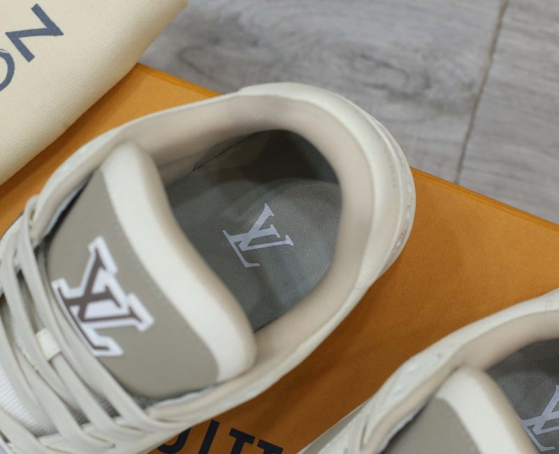 Giày Louis Vuitton LV Trainer Beige Hoa Monogram Best Quality