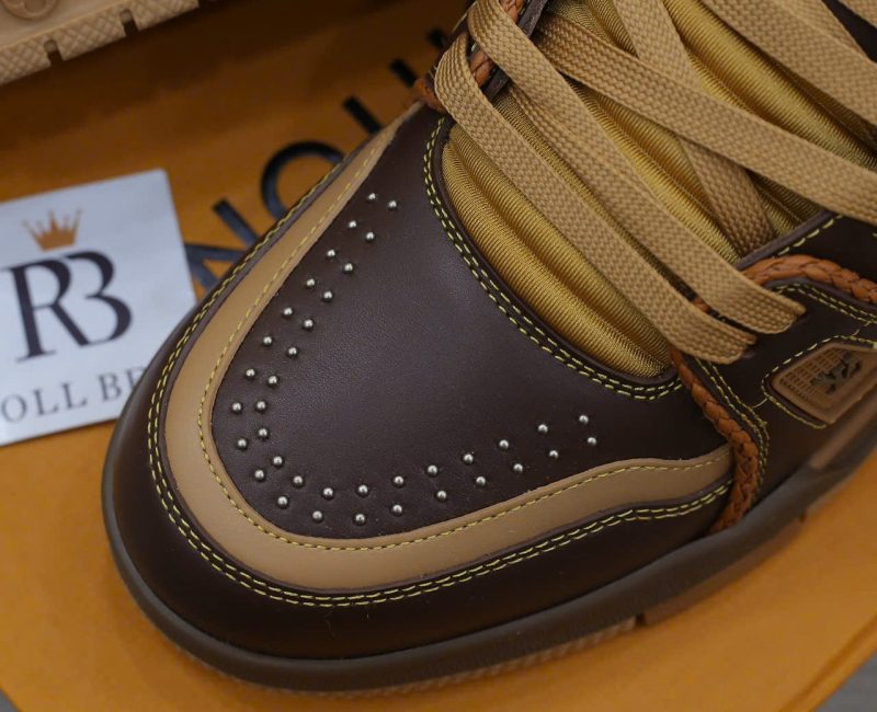 Giày Louis Vuitton LV Trainer Brown Yellow Best Quality