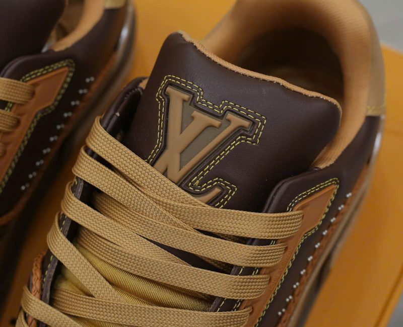 Giày Louis Vuitton LV Trainer Brown Yellow Best Quality