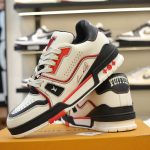 Giày Louis Vuitton LV Trainer White Red Black Best Quality