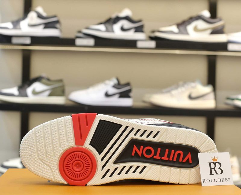 Giày Louis Vuitton LV Trainer White Red Black Best Quality