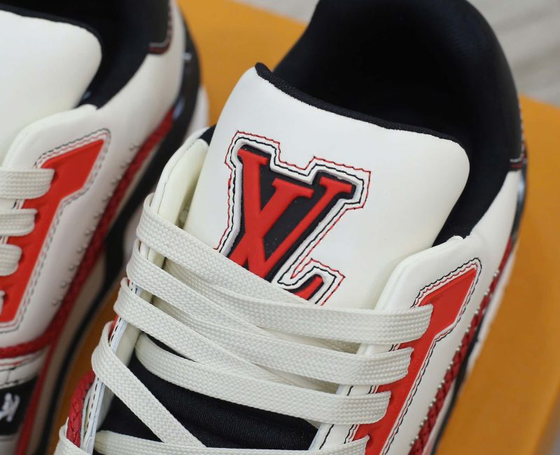 Giày Louis Vuitton LV Trainer White Red Black Best Quality